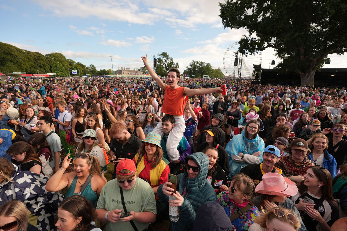Fans watch Conan Gray at the Electric Picnic festival at Stradbally in Co Laois. Picture: Niall Carson/PA 