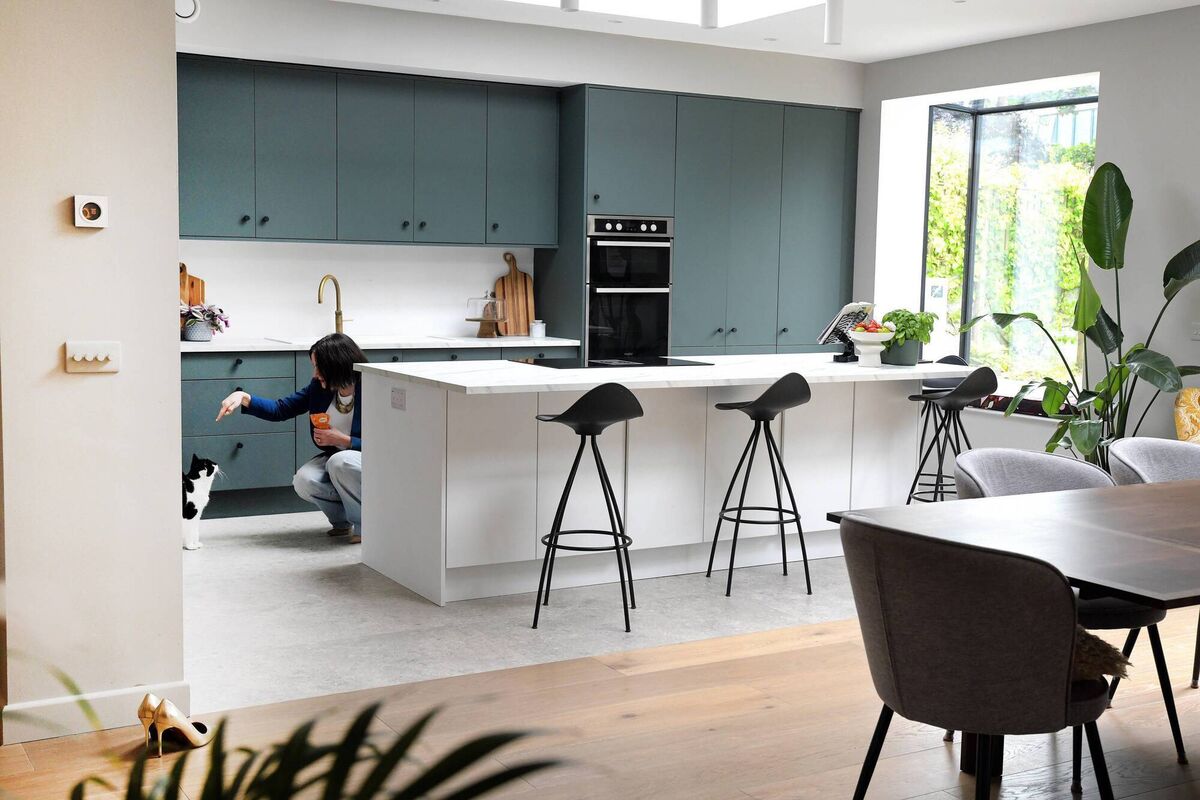 Interior designer Dee Coleman in the open-plan kitchen/dining area of her home in Malahide. Pictures: Moya Nolan Interior designer Dee Coleman in the open-plan kitchen/dining area of her home in Malahide. Pictures: Moya Nolan