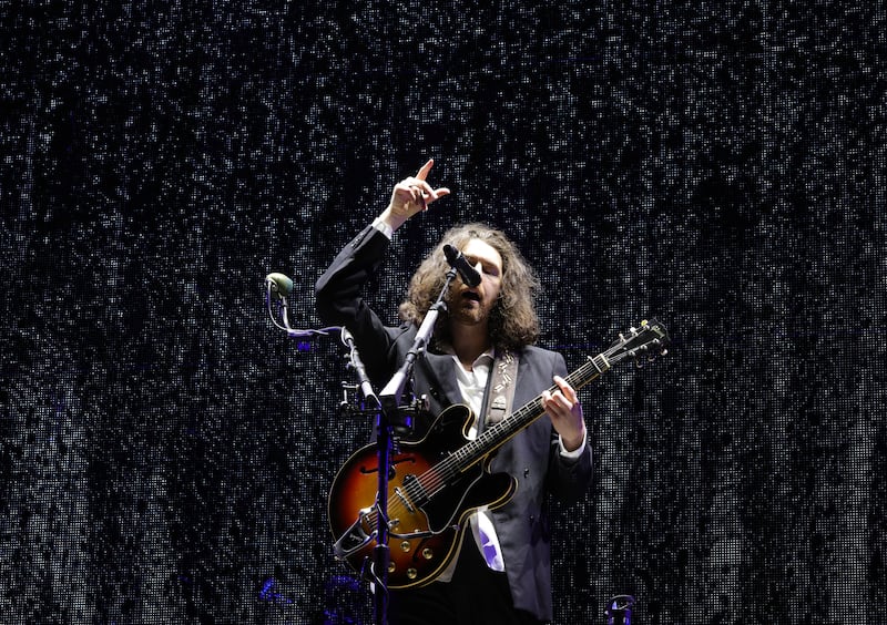 Hozier headlines on the Main Stage at Electric Picnic on Friday. Photograph: Alan Betson

