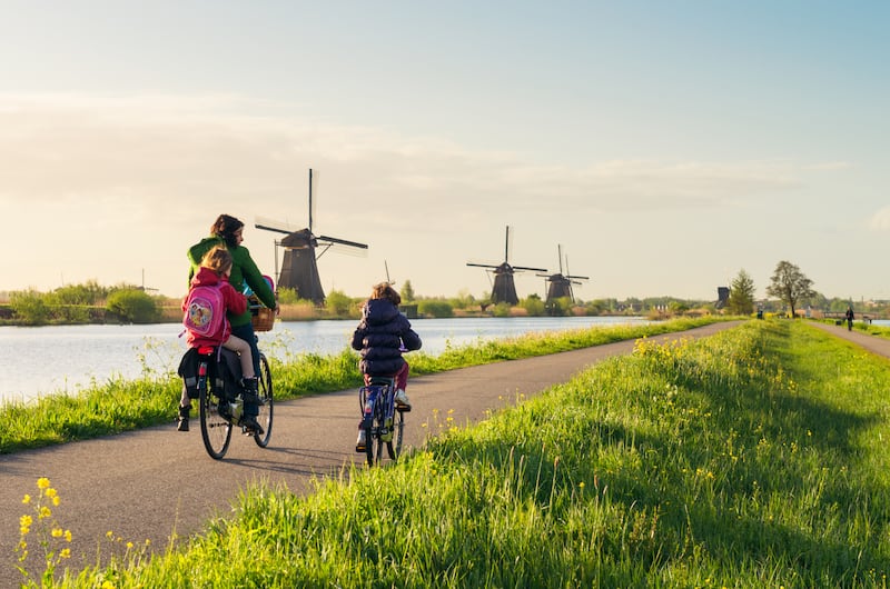 Children in the Netherlands rank as the happiest in the rich world. Photograph: Getty Images