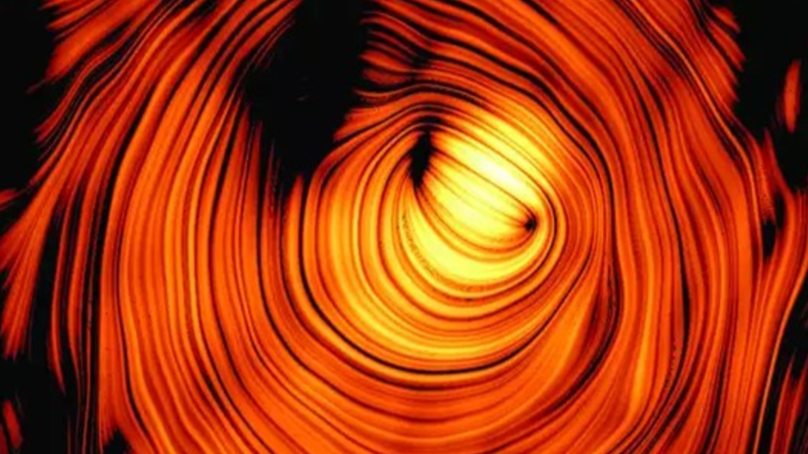 A close-up cropped photo of the Eye of Sauron blazar jet