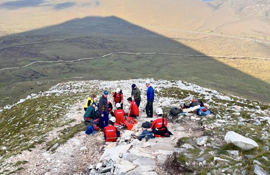 Injured walker carried 600 metres down Errigal by Mountain Rescue Team