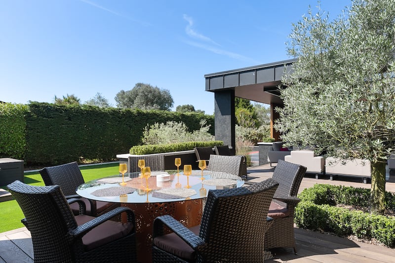 Outdoor dining area