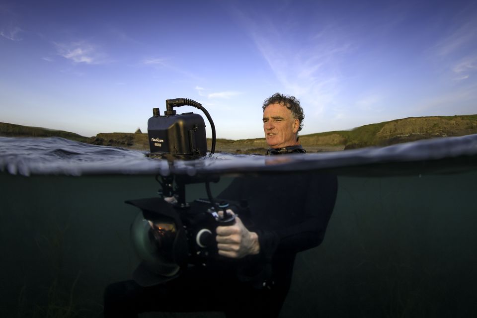 Ken O'Sullivan is at home in the ocean. Photo: George Karbus