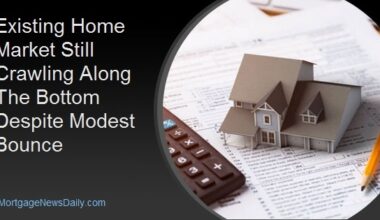 Existing Home Market Still Crawling Along The Bottom Despite Modest Bounce