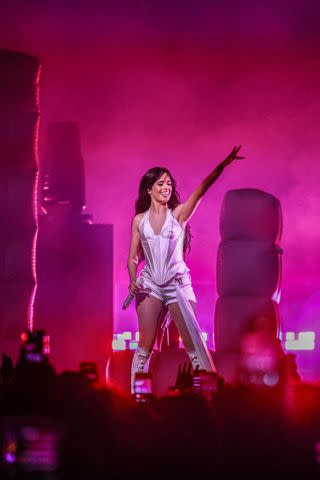 Getty Images Camila Cabello performs at The 3Arena Dublin on July 9, 2025, in Dublin, Ireland.