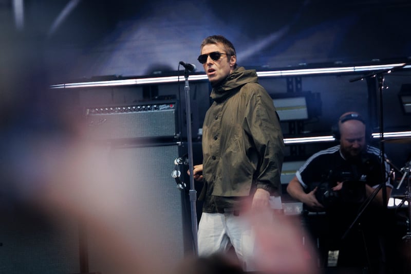Liam Gallagher of Oasis at Croke Park. Photograph: Dan Dennison