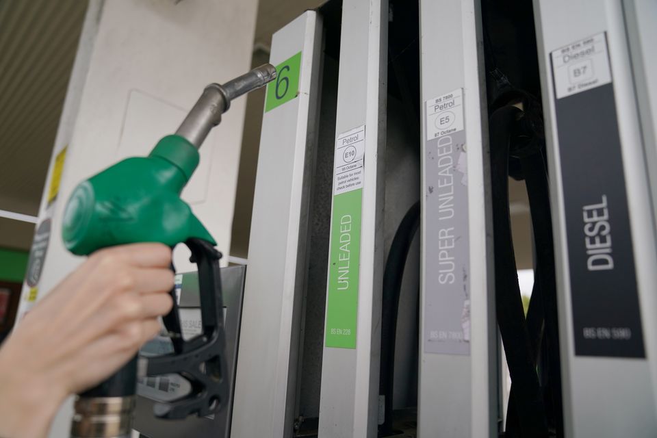 Petrol prices are down slightly. Photo: Joe Giddens/PA