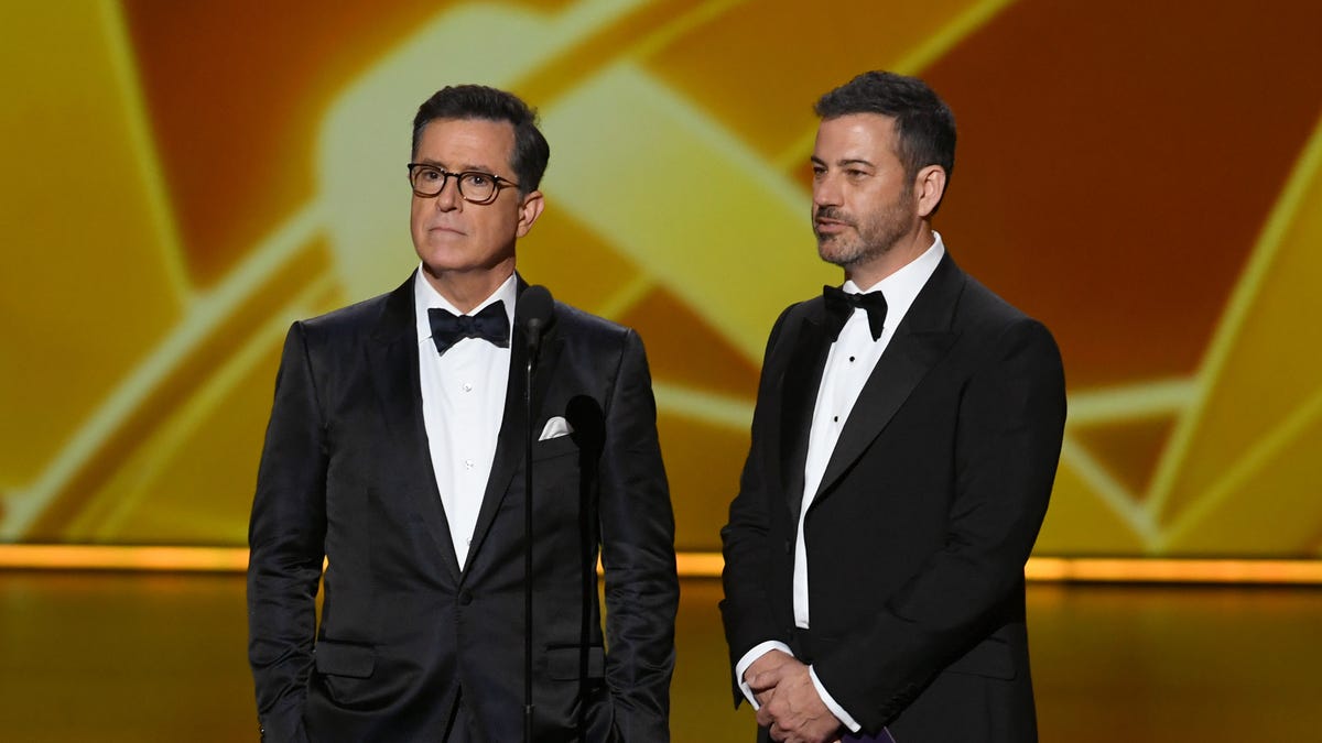 Jimmy Kimmel says Colbert was not cancelled for financial reasons