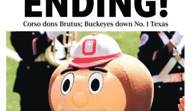 Lee Corso book, farewell page print to celebrate soul of college football