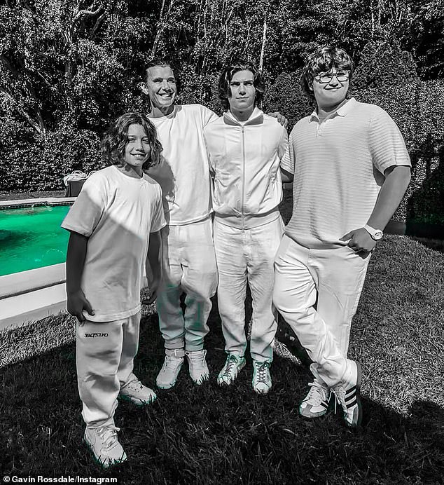 Stefani and the 59-year-old British grandfather also welcomed 19-year-old son Kingston and 11-year-old son Apollo during their 13-year marriage, which ended in 2015 amid nanny-cheating allegations (pictured in 2024)