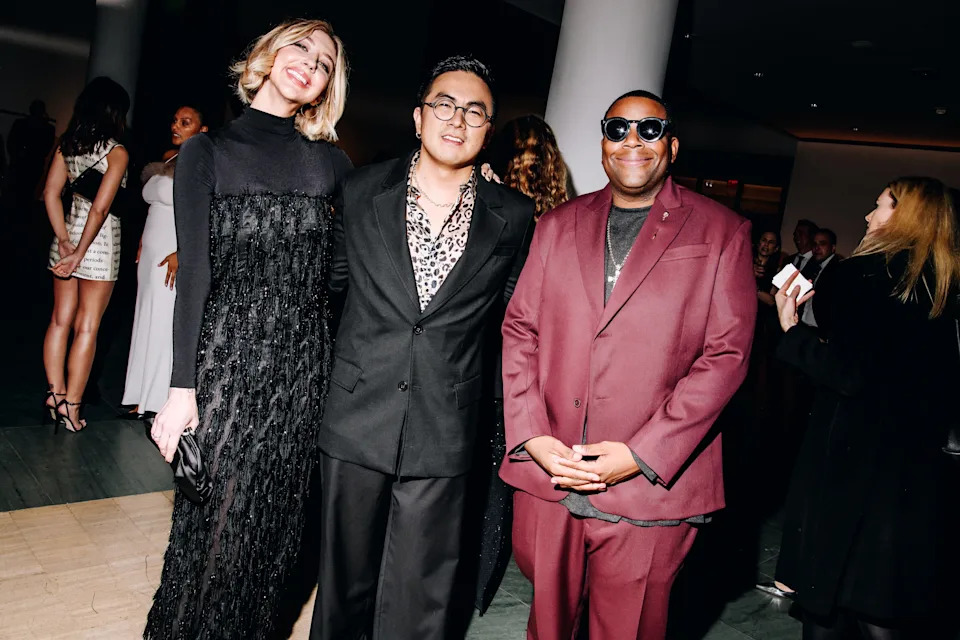 Heidi Gardner, Bowen Yang, Kenan Thompson at the WSJ Innovator Awards held at the Museum of Modern Art on October 29, 2024 in New York, New York. (Photo by Nina Westervelt/WWD via Getty Images) / Nina Westervelt / WWD via Getty Images