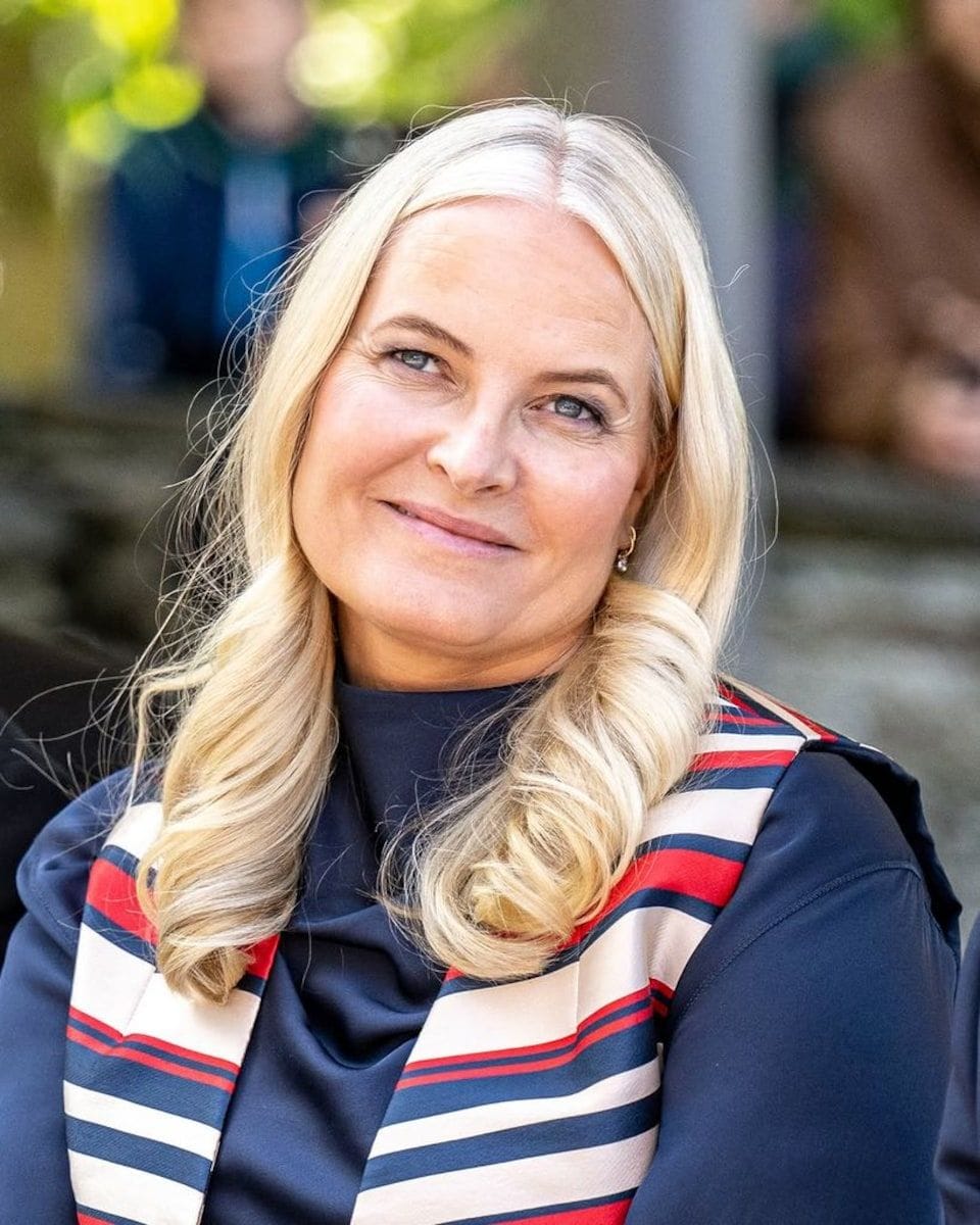 The photo of Mette-Marit that the Norwegian Royal House used to congratulate her on her 52nd birthday