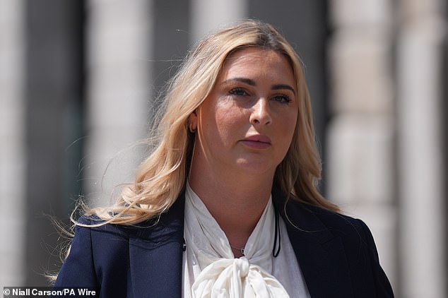 A jury last year found the MMA star guilty of sexually assaulting Nikita Hand (above) in a civil case after McGregor had been accused of raping her at a Dublin hotel in December 2018