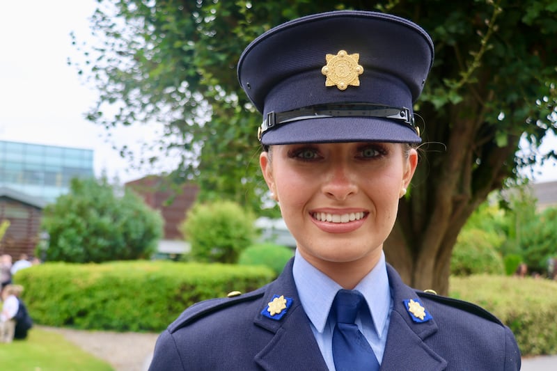 Hannah Egan (19) was the youngest recruit to pass out of Templemore. 