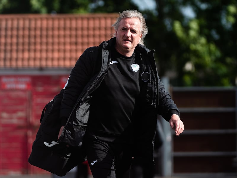 Former Finn Harps manager Ollie Horgan arrives before a game. Photograph: Evan Logan/Inpho