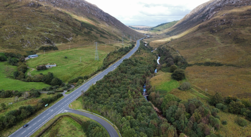 Two people hospitalised following Barnesmore Gap crash
