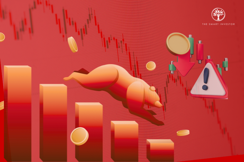 Bear Market, Stock market down, Warning, Danger, Downward trend, Money, Decrease