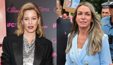Elizabeth Banks and Karen Read