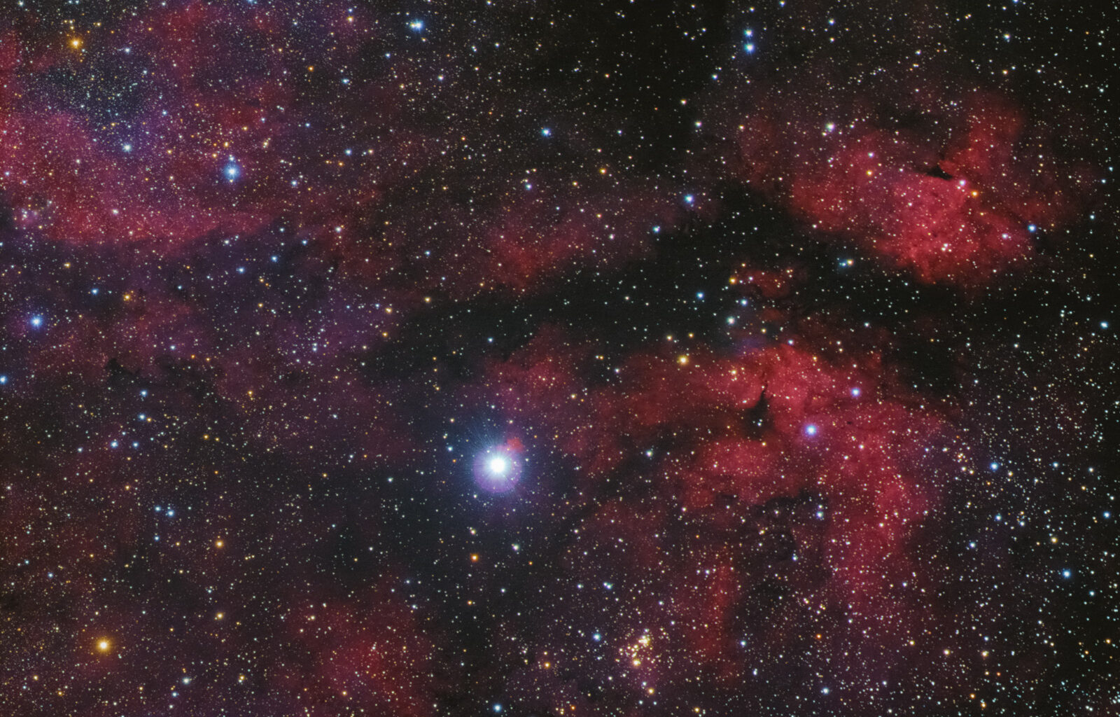 Open cluster NGC 6910 shines near Gamma Cygni