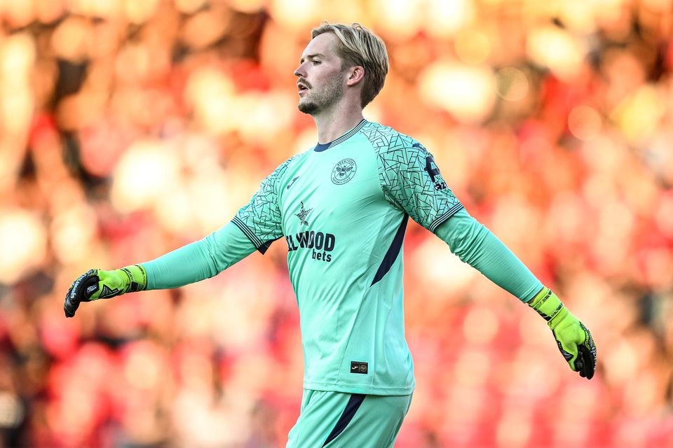 Caoimhín Kelleher of Brentford. Photo: Octavio Passos