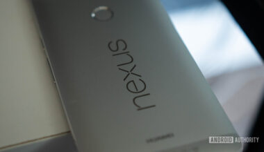 Google Nexus 6P rear logo