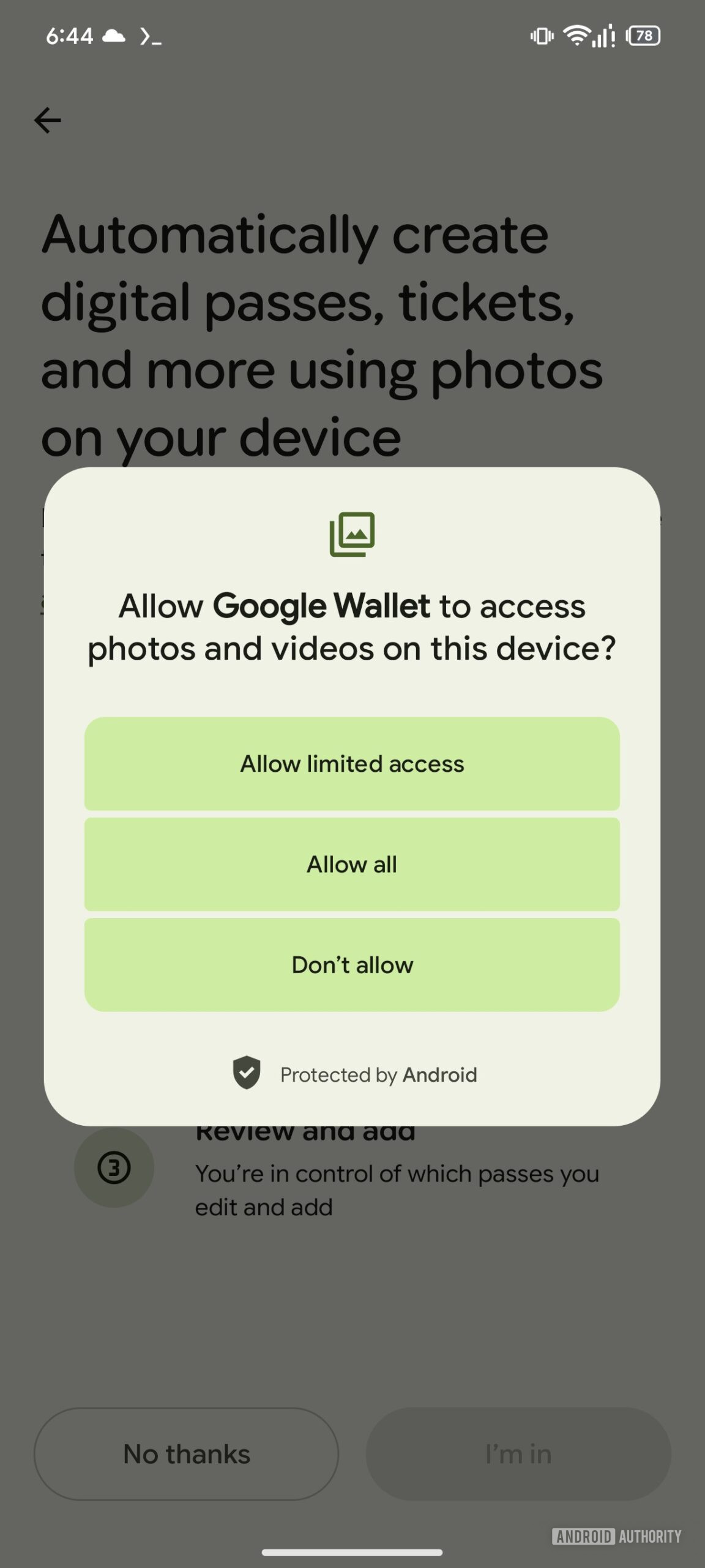 Google Walet Automatically Import Passes 4