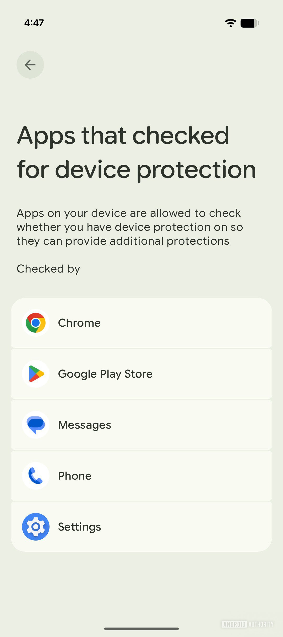 Google advanced protection apps list
