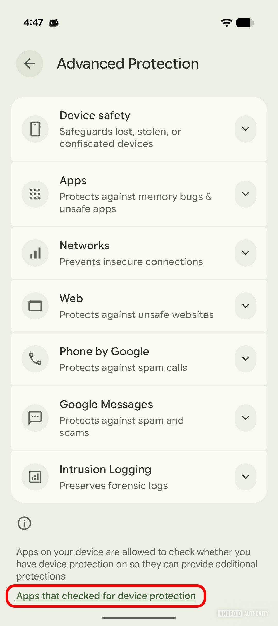 Google advanced protection apps