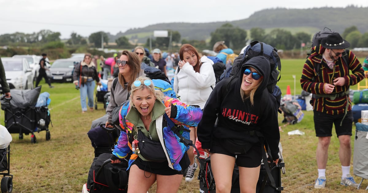 Temperatures to dip to nine degrees tonight as Met Éireann forecasts downpours at Electric Picnic – The Irish Times