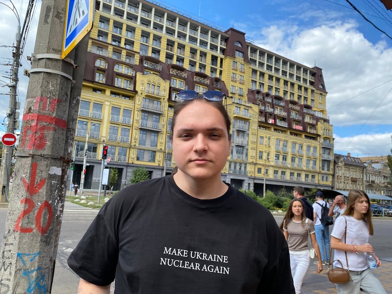 Ivan Sarancha (18) left Luhansk city in January 2025 without saying goodbye to his pro-Russian parents. Photograph: Lara Marlowe