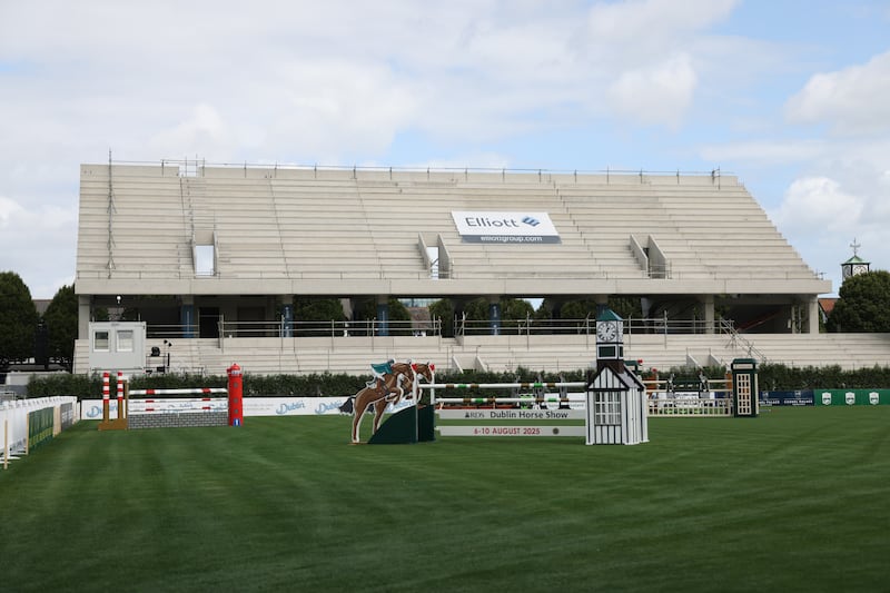 The new stand being constructed at the RDS.  Photo: Bryan O’Brien / The Irish Times