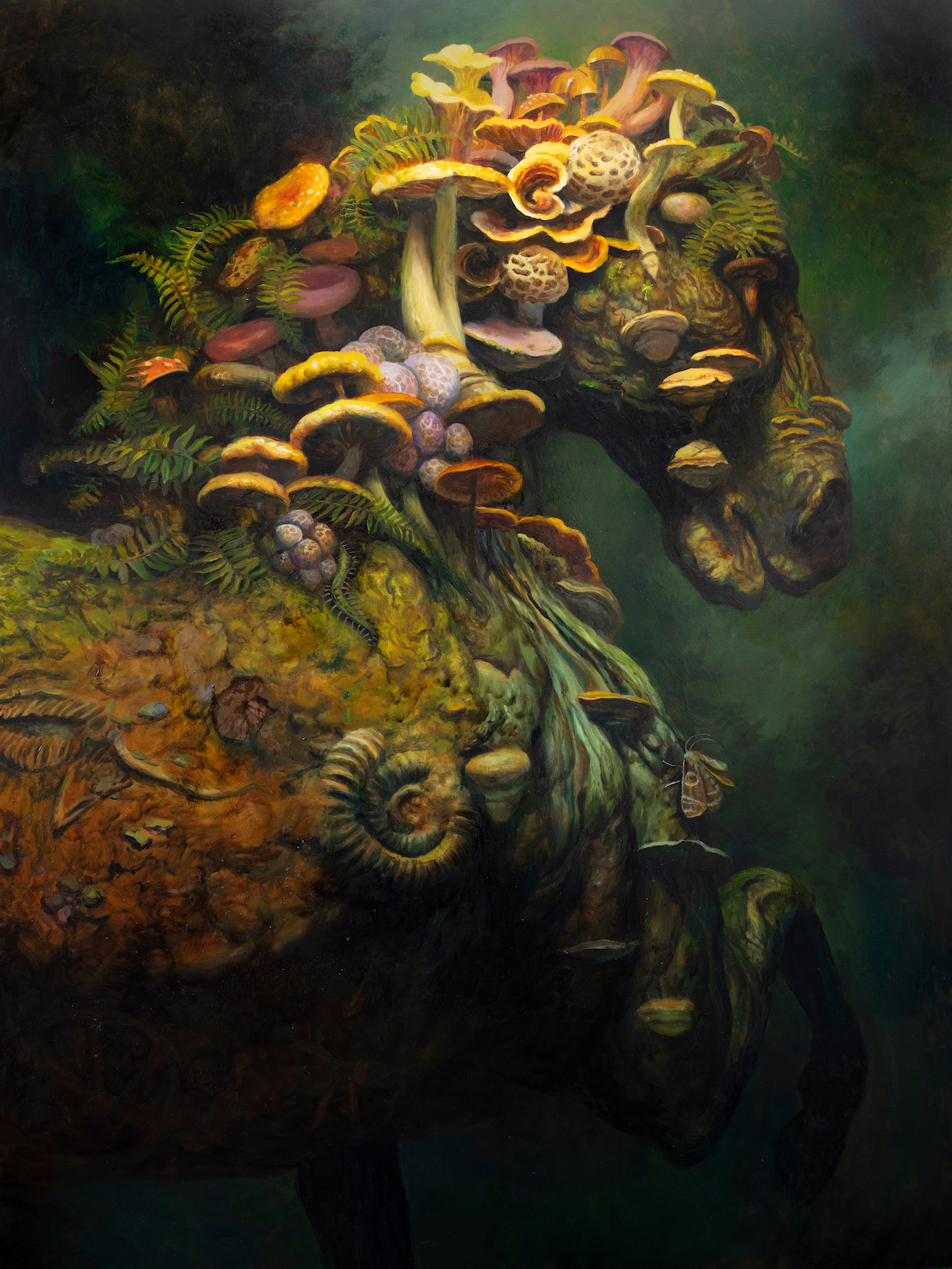 Painting of a horse, included in 