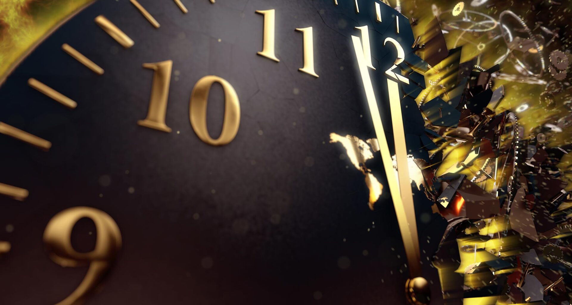 Midnight Clock Time Running Out