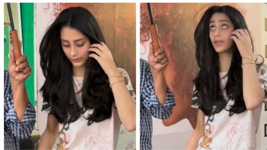 Iqra Dutt was caught by paprazzi in Mumbai recently.