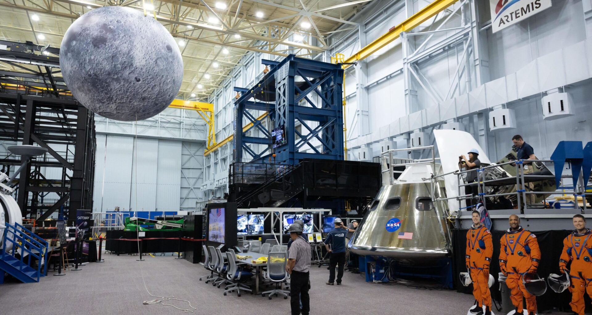Artemis 2 Astronauts Train with Inflatable Moon Ahead of Historic Mission