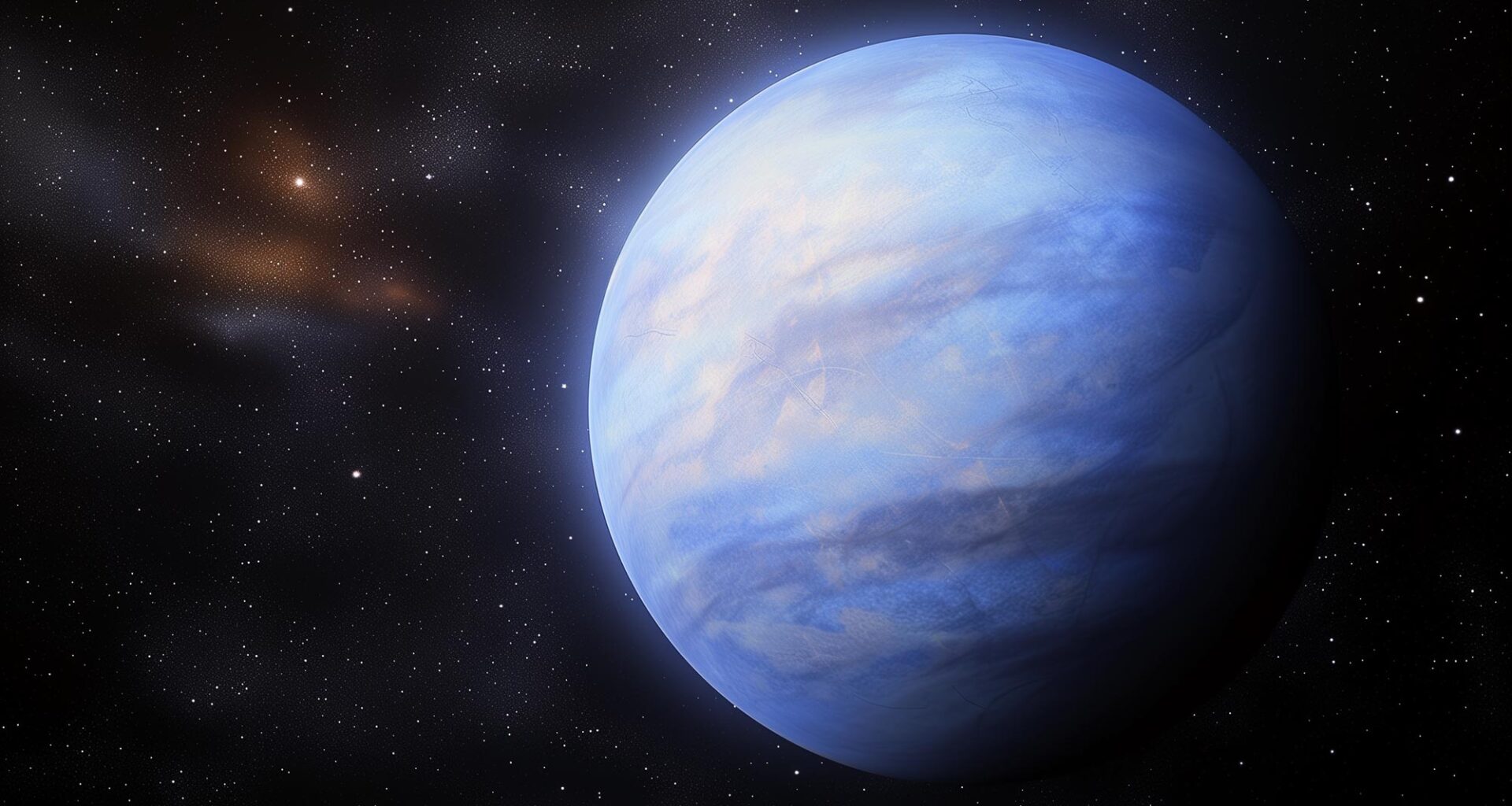 Neptune Like Exoplanet Art Concept Illustration