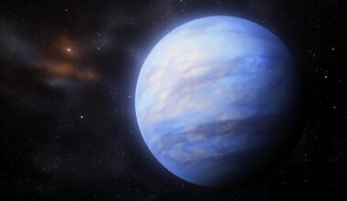 Neptune Like Exoplanet Art Concept Illustration