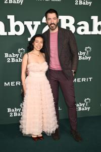 Rebecca Lim, Drew Scott at the 2024 Baby2Baby Gala at Pacific Design Center on November 9, 2024 in West Hollywood, California.