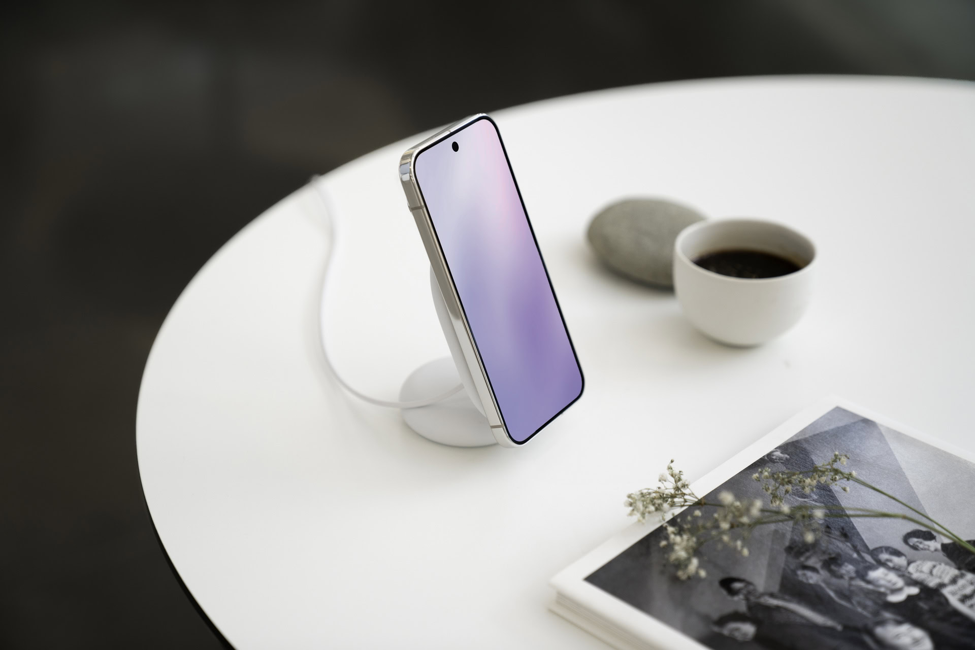 Pixel 10 Pixelsnap Charger With Stand Lifestyle