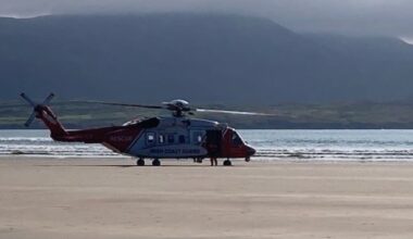 Man airlifted to hospital after being rescued from Donegal beach