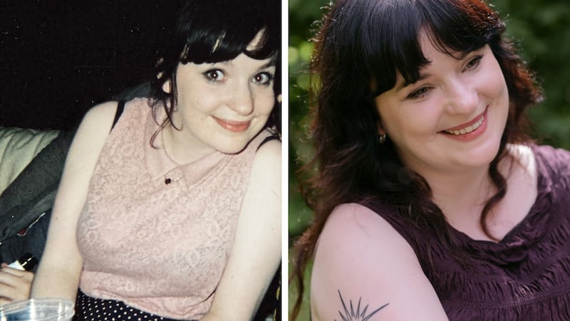 Caireann Flynn in 2010 and now. Photograph: Theodora van Duin