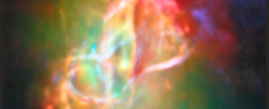 Blazing Rainbow in Space Hints at Earth's Origins : ScienceAlert