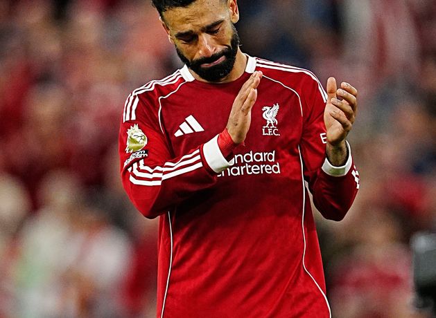 Mohamed Salah breaks down in tears in front of the Kop as Liverpool fans pay powerful tributes to Diogo Jota