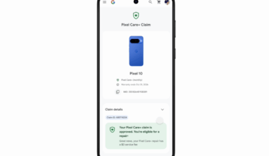 Pixel Care+ claim on phone