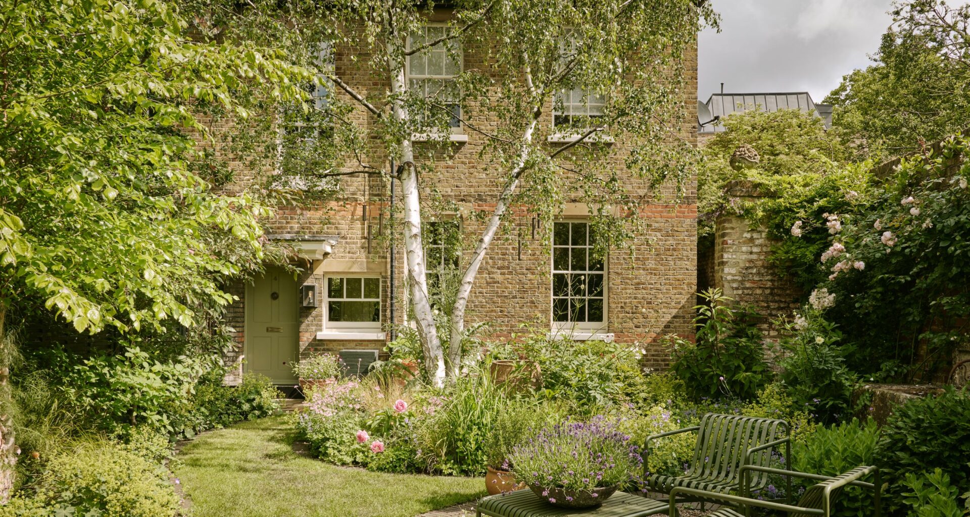 A writer's hidden Notting Hill cottage with a wonderfully pretty interior