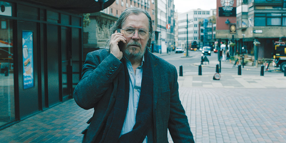Gary Oldman as disgraced agent Jackson Lamb in the Apple TV+ spy thriller.