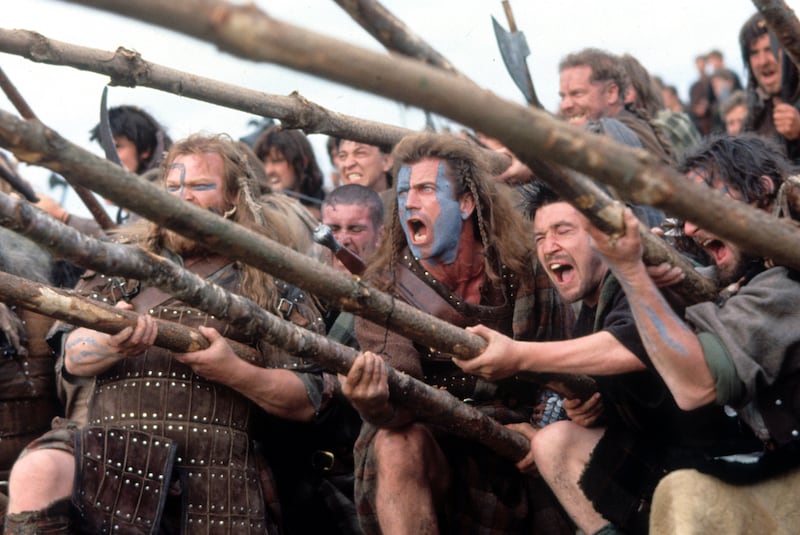 Mel Gibson as William Wallace in a scene from Braveheart, shot in 1995. Photograph: 20th Century-Fox/Getty 