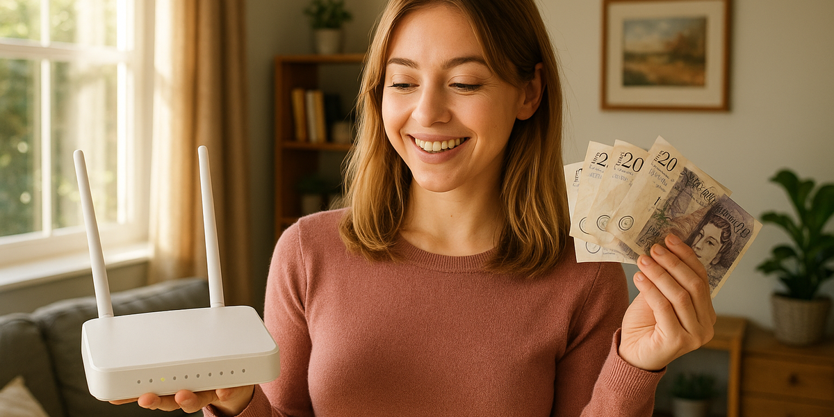 Get paid £100 to switch to a new broadband deal