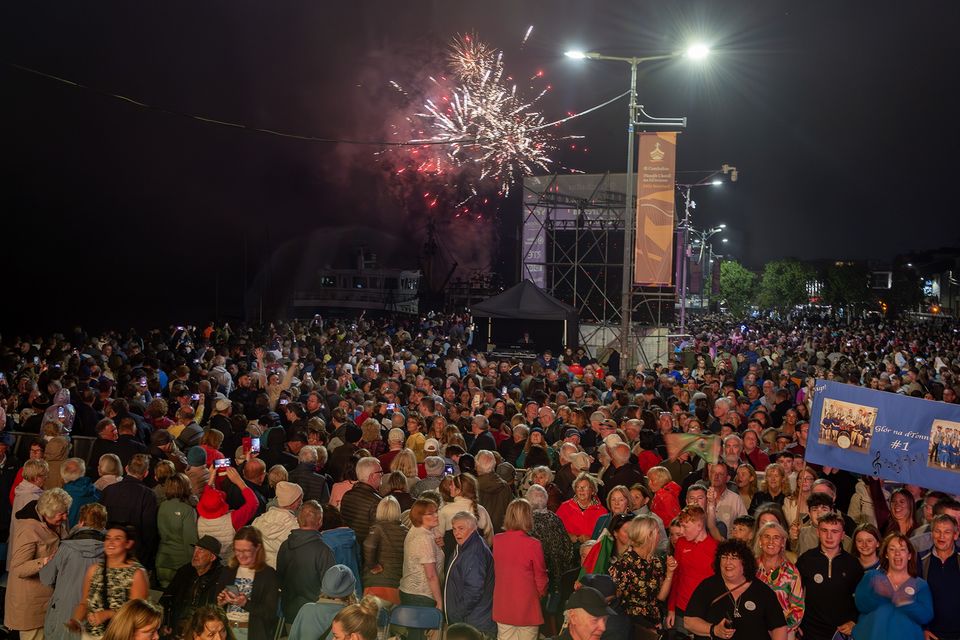 An example of Fleadh crowds at the closing ceremony. Pic: Jim Campbell